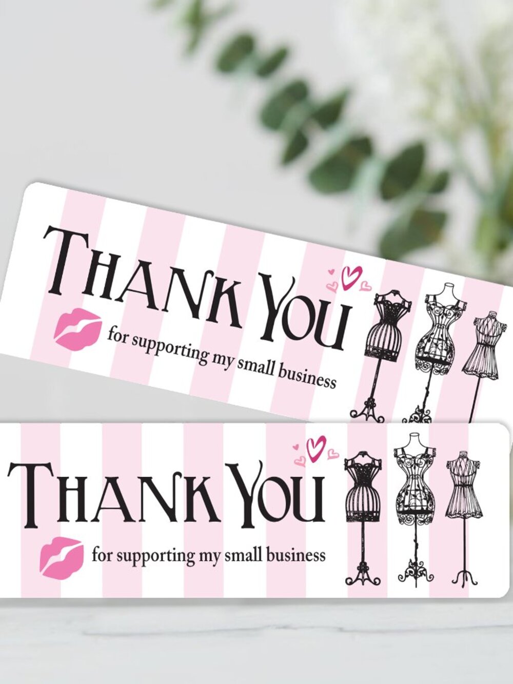 French Thank You Sticker Labels – (48 ct)